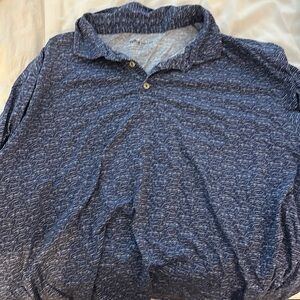 Peter Millar XXL Polo Shirt - Navy Stingray Corvette